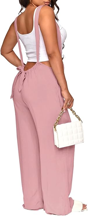 Women's Summer Casual Solid Color Jumpsuit